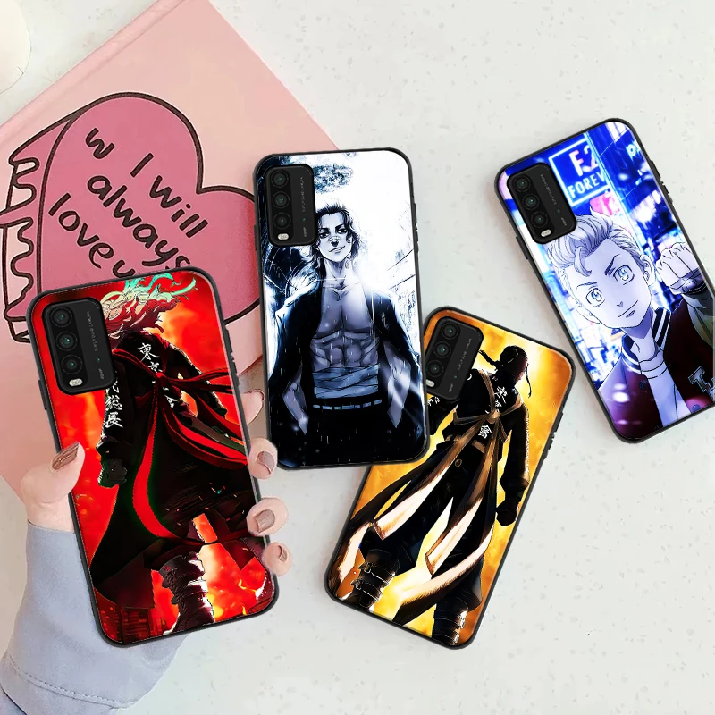 

Japanese Anime Tokyo Revengers Phone Case For Xiaomi Redmi 9 9i 9AT 9T 9A 9C Note 9 9T 9S 9 Ori Nax Soft silicone Cover Fundas