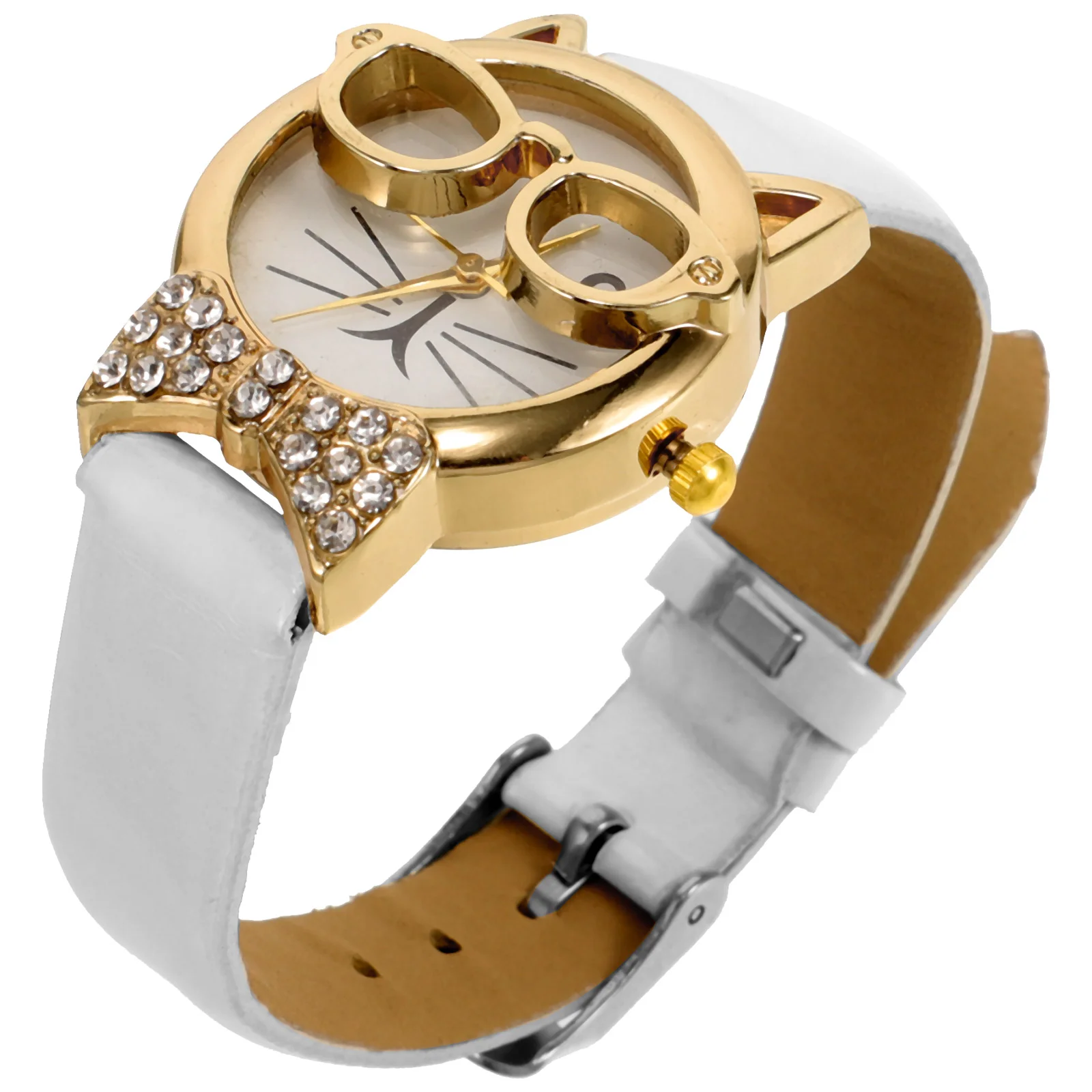 Наручные очки часы с изображением кота детский подарок наручные украшение