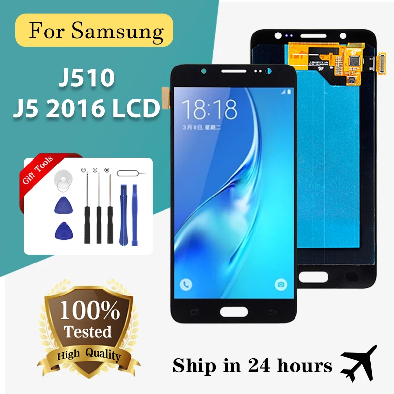 

Brand New 5.2 Inch OLED J510 Display For Samsung Galaxy J5 2016 Lcd Touch Screen Digitizer J510F J510FN J510G J510M Assembly