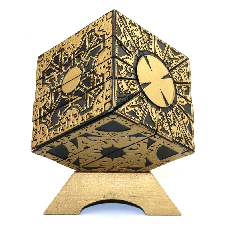 

1:1 Hellraiser Puzzle Box Moveable Lament Horror Terror Figures Film Serie Hellraiser Cube IQ&EQ Test Toys Kids Gifts for Adults