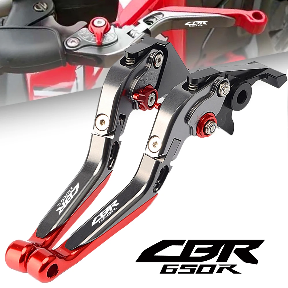 

Motorcycle CNC Adjustable Folding Brake Clutch Levers Handle Grip For HONDA CBR650R 2018-2020 2019 Enlarge Extendable Brake 2018