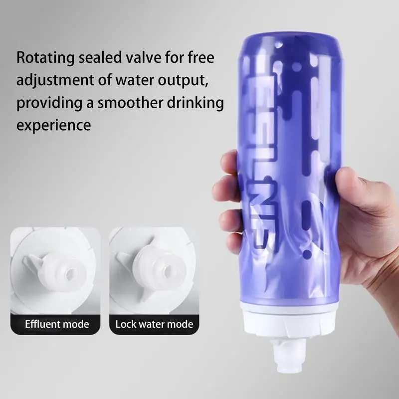 Велосипедная бутылка для воды велосипедная меняющая цвет 610 мл изолированная