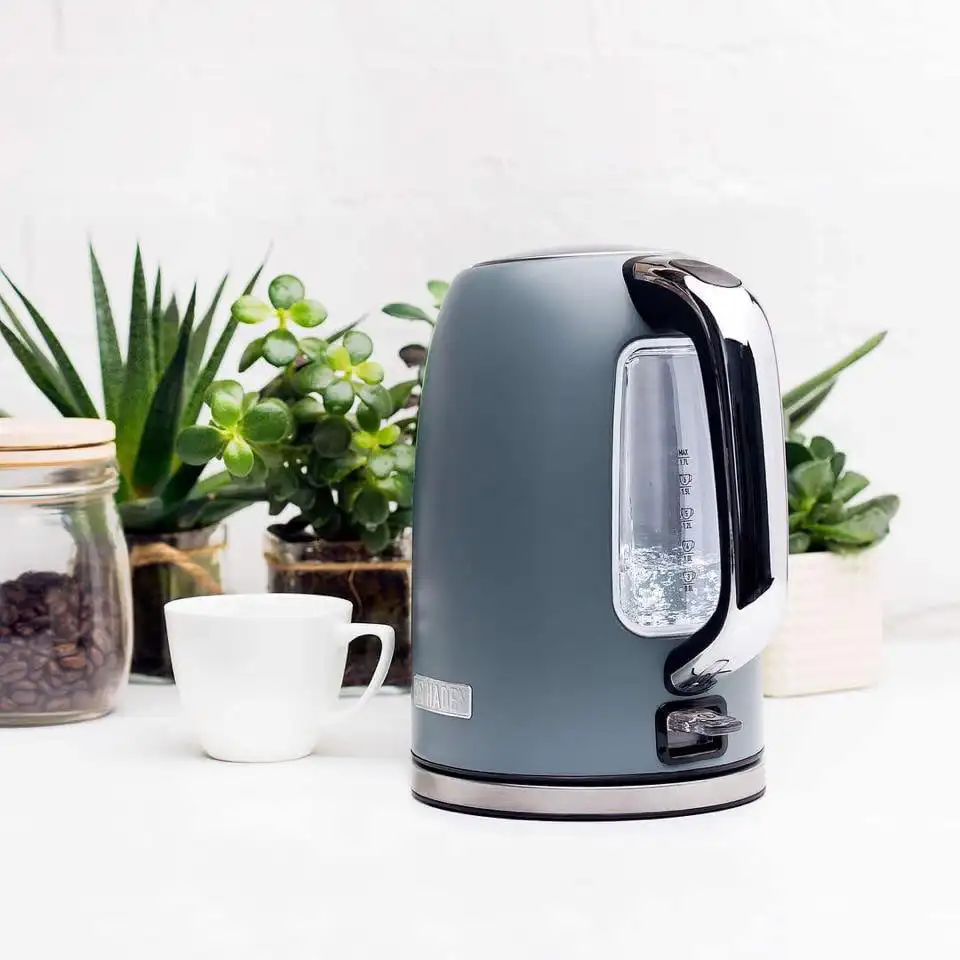 

Perth 1.7 Liter Stainless Steel Kettle with Auto Shut-Off, Gray