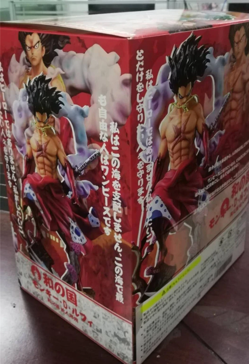 Аниме One Piece Wano Kimono Monkey D Luffy Gear Fourth Snake Man Ver. Фигурка из ПВХ боевая статуя