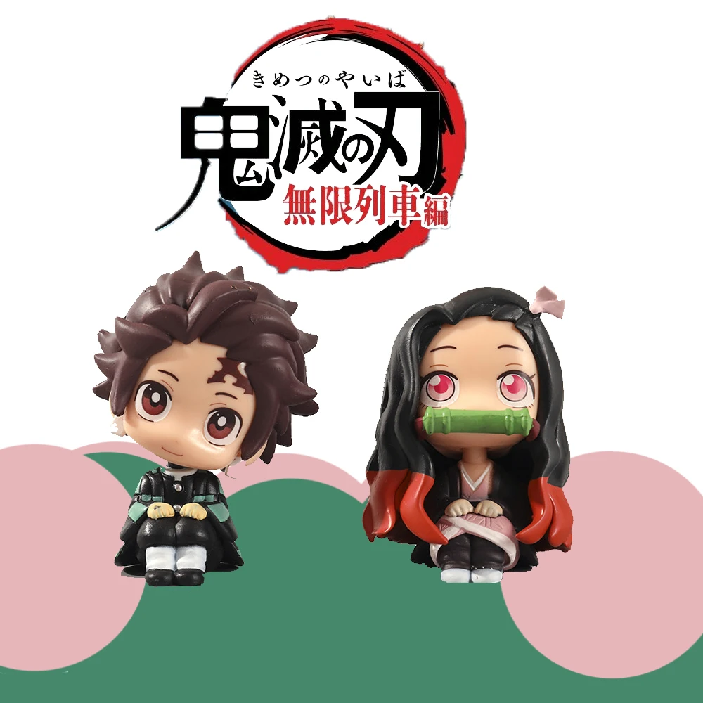 

Anime Action Figure 14-16CM Demon Slayer Kimetsu no Yaiba Figure Kamado Tanjirou Nezuko Agatsuma Zenitsu Warrior PVC Model Toys