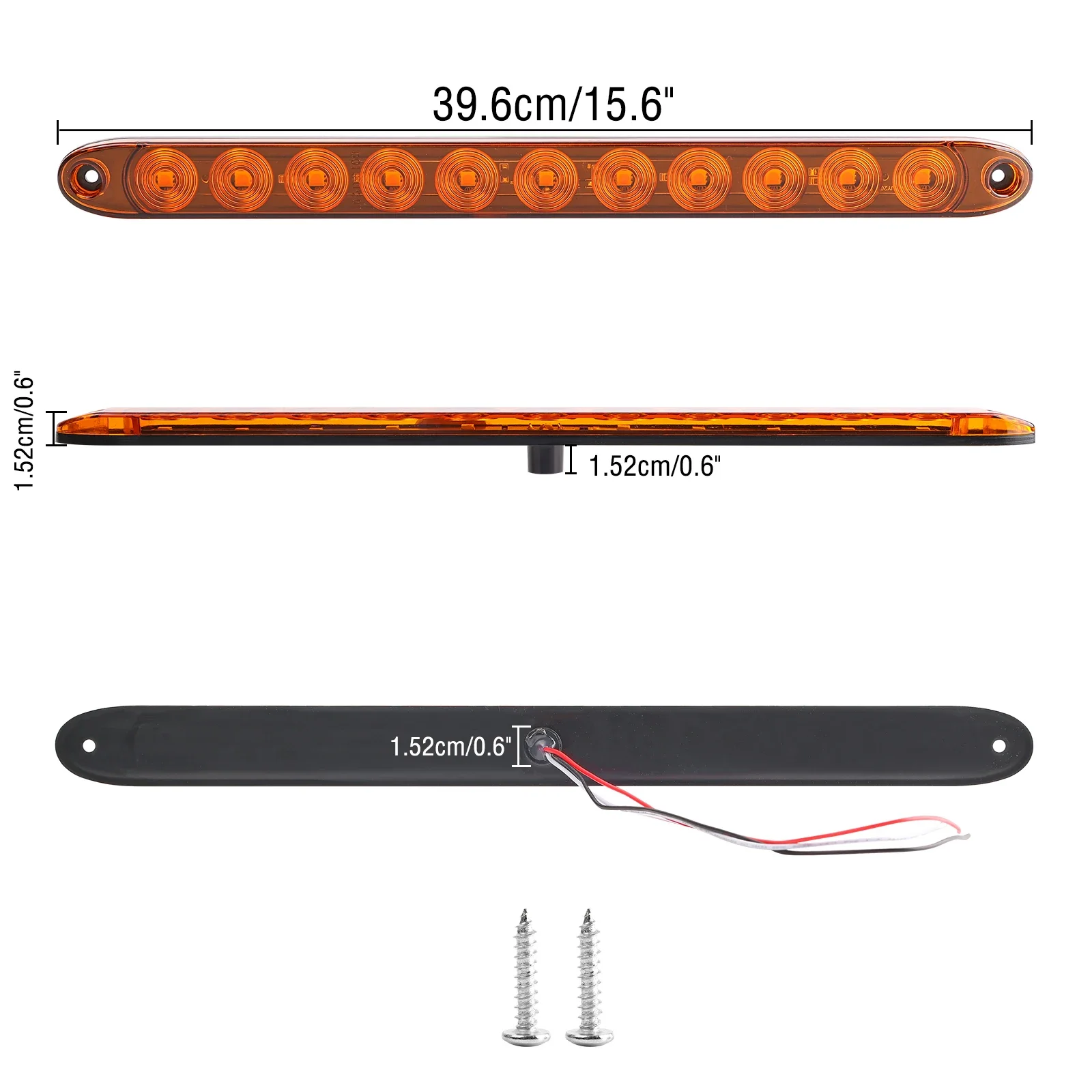WANWUXIN 15 6-дюймовый светодиодный задний фонарь для прицепа универсальный 12 В