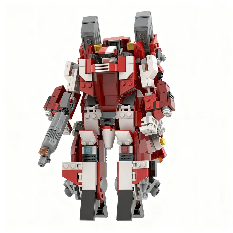 Фото Набор из 672 деталей MOC Macross VF1J: Коллекционная модель космического корабля MILA из научно-фантастической серии, совместимые строительные блоки, игрушка-подарок №3