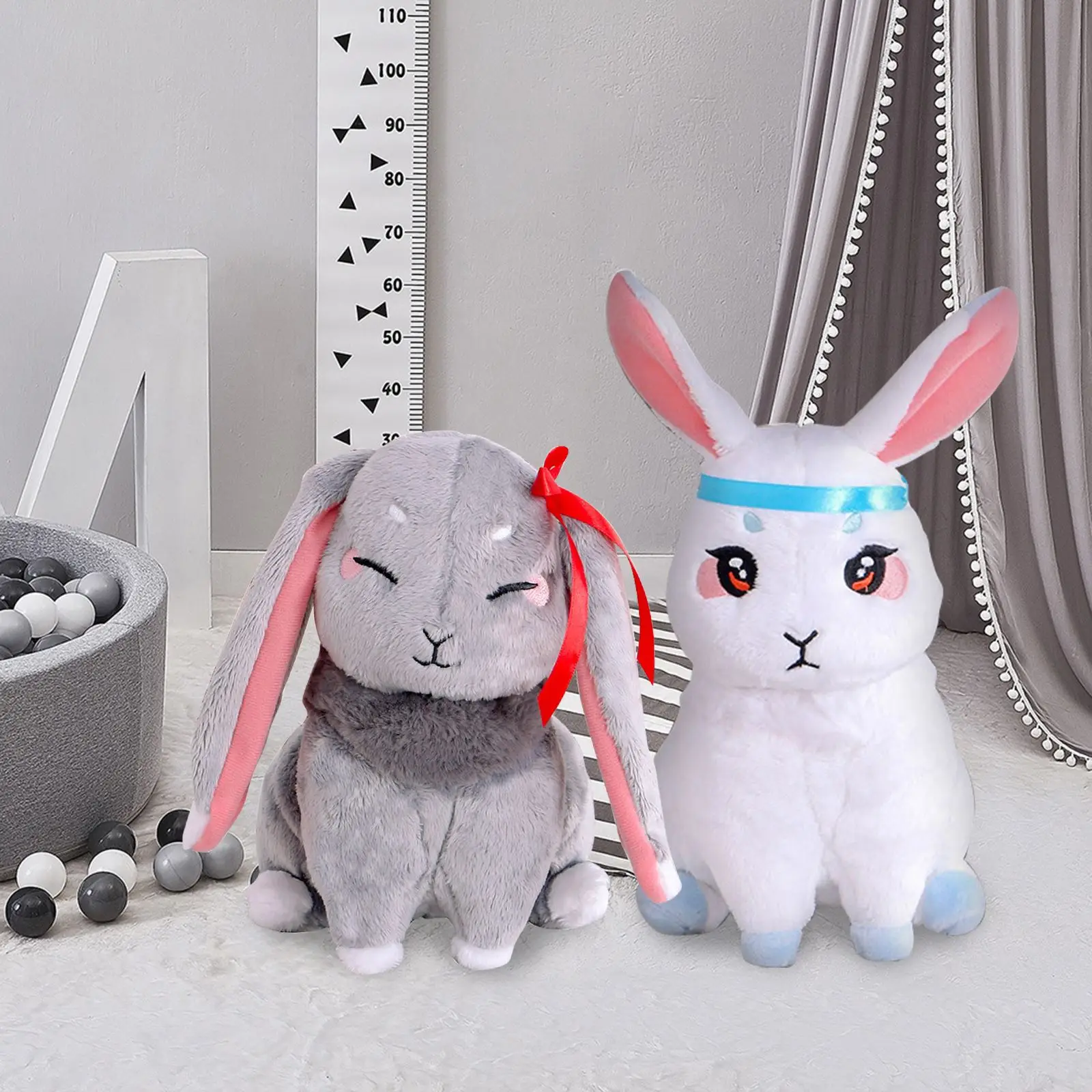 Mo Dao Zu Shi Plush Doll Anime Peluche Kawaii Rabbit Stuffed Animal Wei Wu Xian Lan Wang Ji Pet Stuffed Toys Kids Gifts Soft Toy