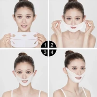 1pcs 4d ear hook v shaped face mask chin firming slimming gel face masks lifting face mask bandage double chin v shape face mask