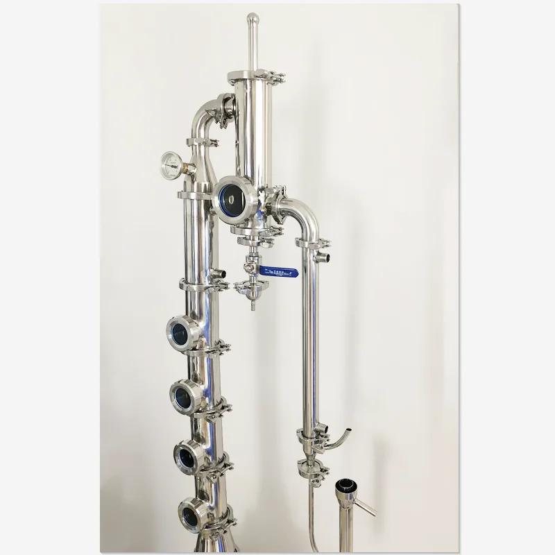 Бесплатная доставка 4-дюймовый дистиллятор для флейты с комплектом корзины джина