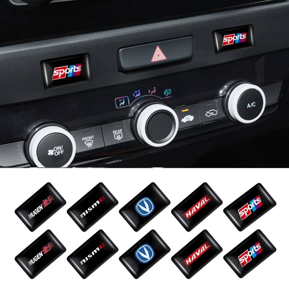 

10pcs Car Window Lift Button Stickers Steering Wheel Badges Interior Decoration For Chevrolet Cruze Captiva Sail Spark Aveo etc