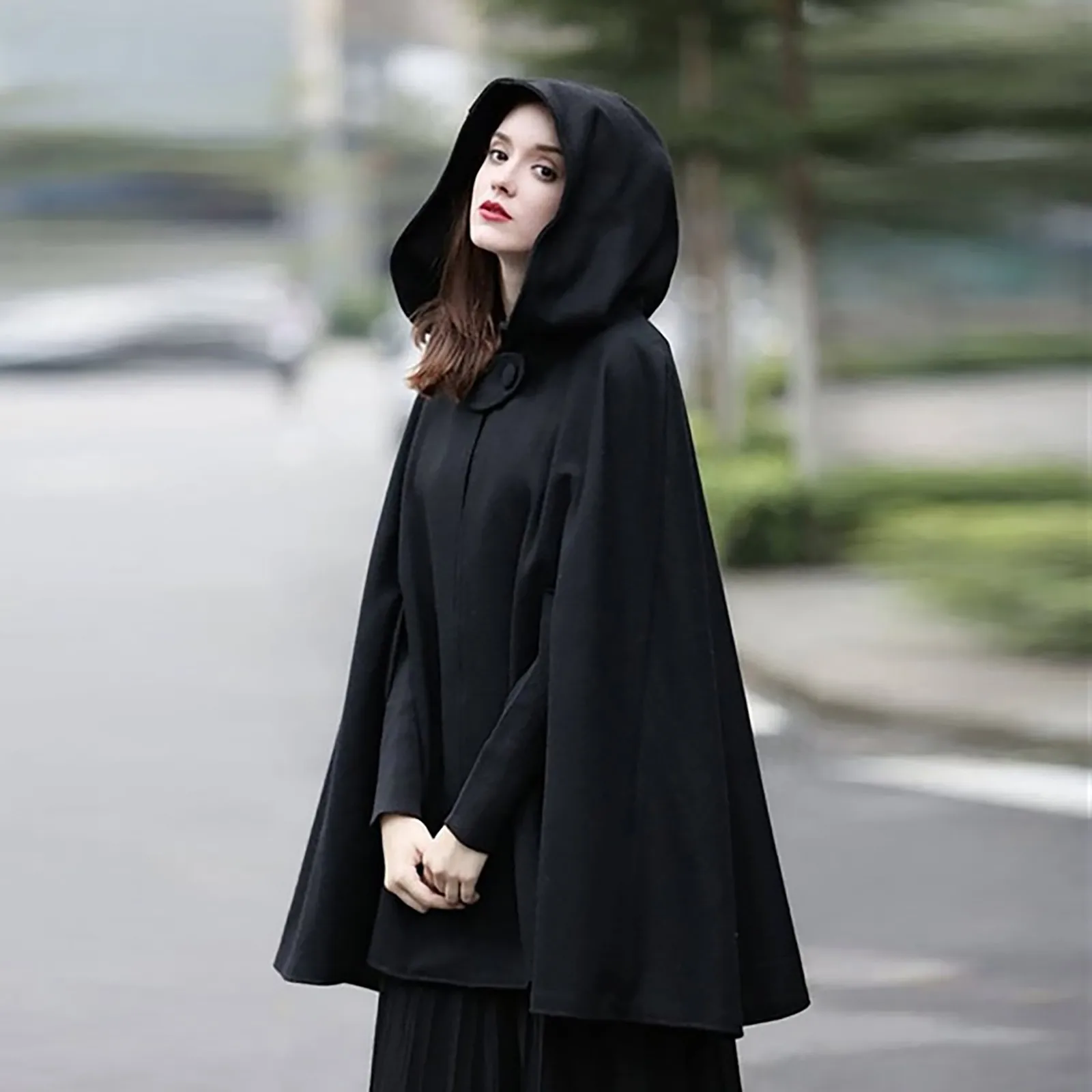 

Fashion Women Hoodies Batwing Crossed Poncho Winter Warm Coat Cloak Cape Loose Streetwear Pink Sweater Dropshipping Pullover Top