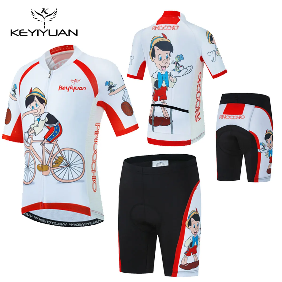 

KEYIYUAN Child Jersey Cycling MTB Clothing Camisa Ciclismo Mountain Bike Triathlon Suit KIDS Koszulka Rowerowa Abbigliamento