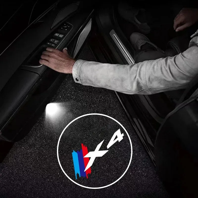 Фото Светодиодная HD-лампа-проектор для дверей автомобиля с логотипом BMW для серий 1, 2, 3, 4, 5, 7, X1, X3, X4, X5, X6, X7, F10, F20, F30, G20 №4