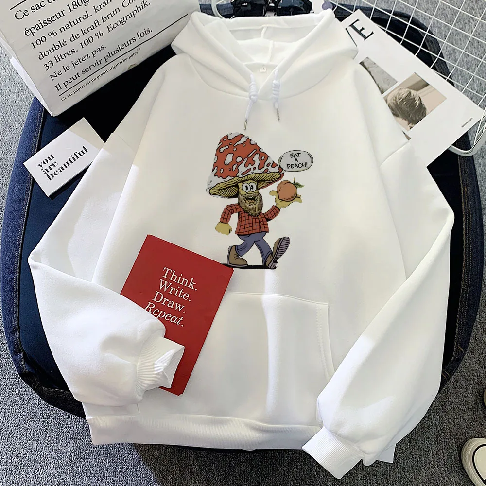 Женская толстовка с длинным рукавом и принтом «Съешь персик»