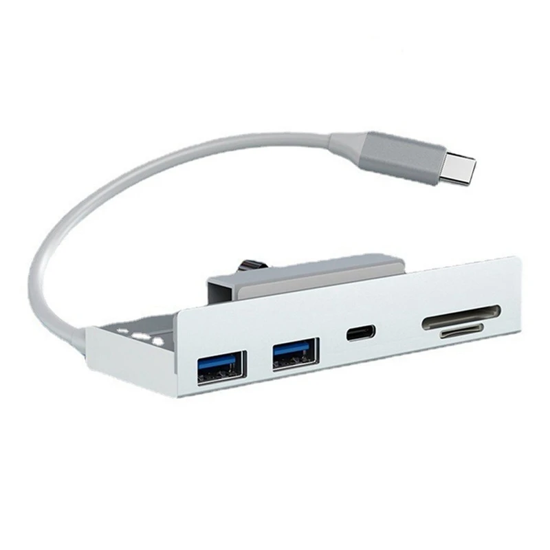 

USB C 3.2 10Gbps USB C Hub 5 In 1 Aluminum USB Hub Adapter USB Splitter Hub With 2 USB A Port(10Gbps), Type-C Port(10Gbps)