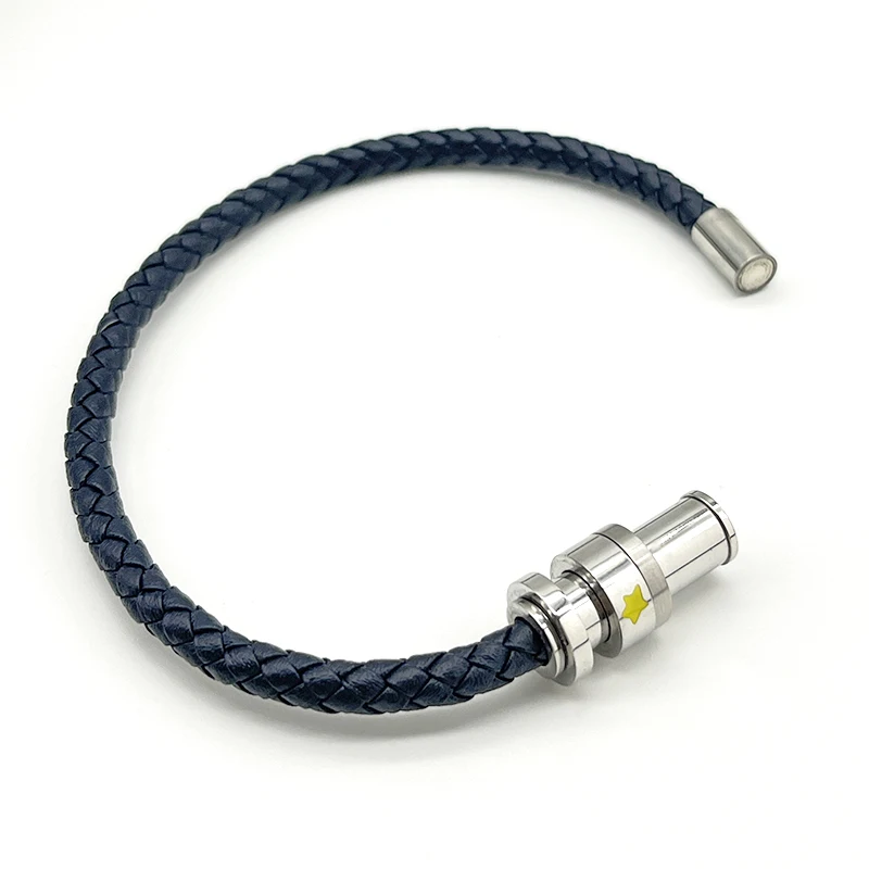 LAN MB Bracelet Luxury Designe Little Prince PU Leather Stainless Steel Magnetic Buckle Blue Red Hand Strap Love Gift