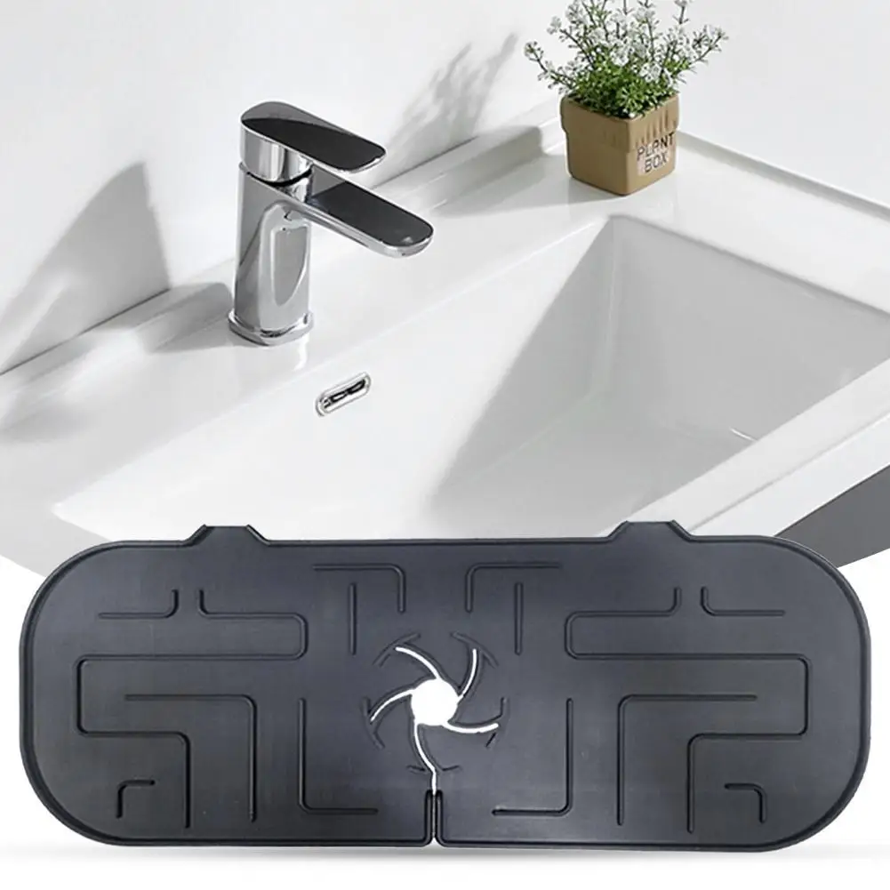 

Kitchen Drain Mat Silicone Dish Silicone Dishes Water Splash Guard Silicone Faucet Splash Catcher Sink Water Drain Mat