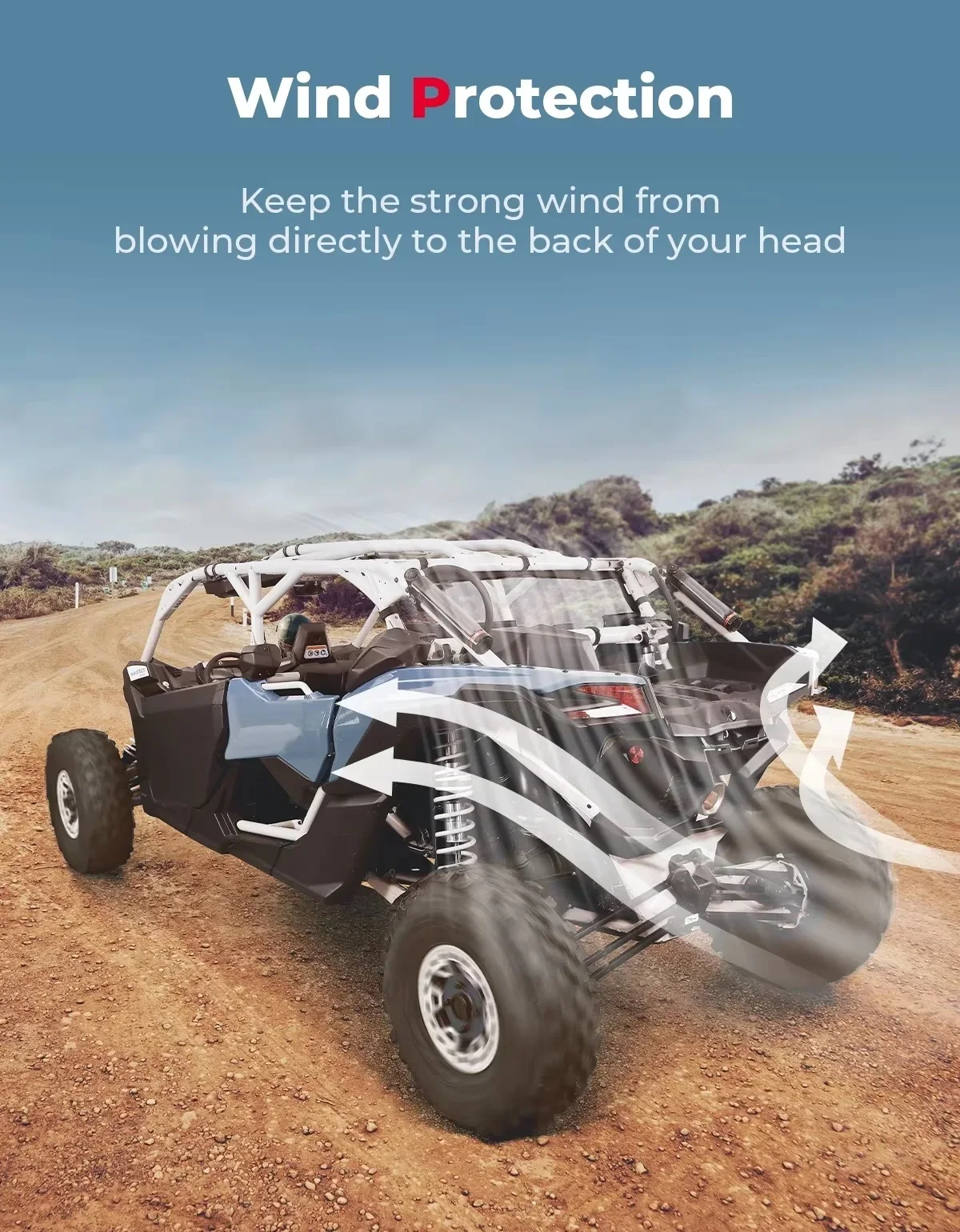Аксессуары для UTV заднее стекло из ПВХ мягкое лобовое Can-Am Maverick X3 Max R RR 2/4 двери 4x4 XRS