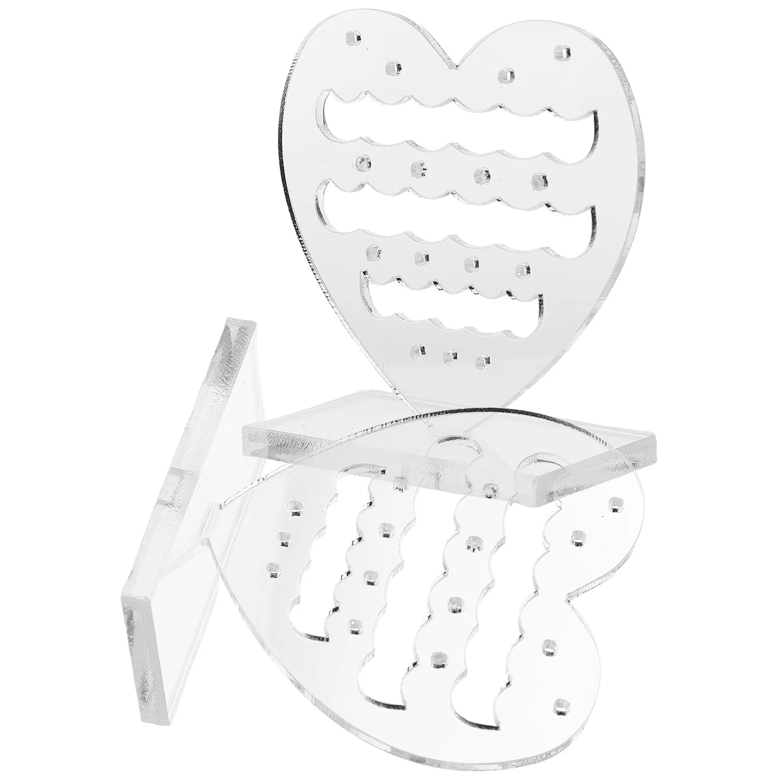 

2pcs Earring Display Stand Household Acrylic Earrings Holder Stand Acrylic Earring Organizer for Store