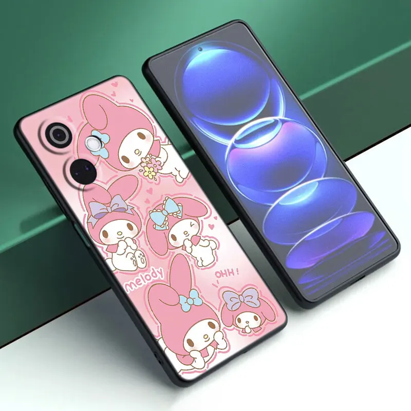 Чехол с рисунком Sanrio Kuromi My Melody черный женский чехол для OnePlus Nord CE3 Lite 3 12 11 2T N30 CE2 N300