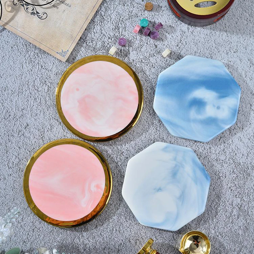 

Sealing Wax Pad Octagon Cooling Demoulding Plate Pad Cover Wax Seal Stamp Sealing Beads Pads Envelope Wedding Packaging Gifts