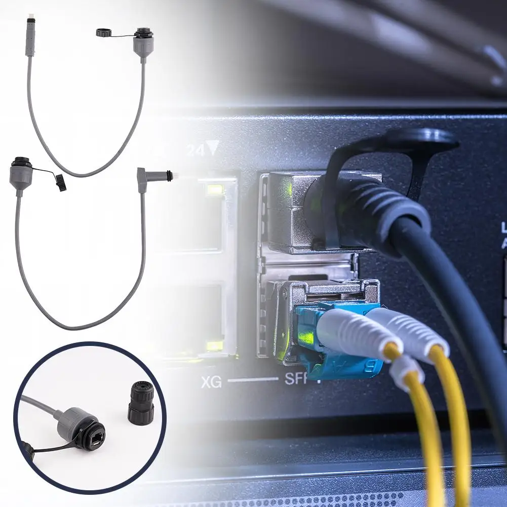 Переходник-удлинитель для StarLink прямоугольный со штекером V2 Gen2 Spx Rj45 A2y3