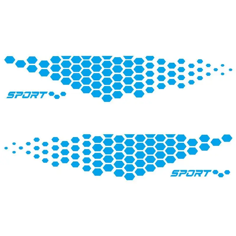 

Car Body Decals Racing Stripes For Cars Waist Line Latte Car Sticker Waterproof Sun Protection Lattice Design Strong Adhesion