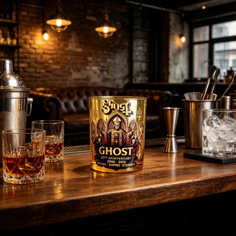 Стеклянная кружка в готическом стиле Dark Ritual Ghost для бара, коллекционная чашка для фанатов хэви-метала (art.: 3920dabd795da) - 3920dabd795da