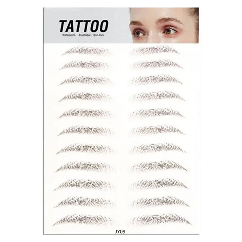 

NEW Magic 4D Hair-like Eyebrow Tattoo Sticker False Eyebrows Waterproof Lasting Makeup Water-based Eye Brow Stickers Cosmetics