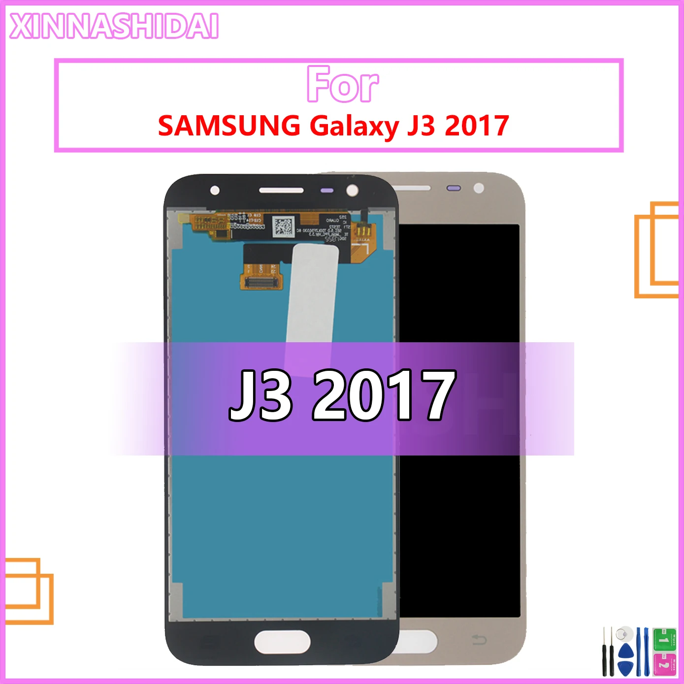 

For SAMSUNG Galaxy J3 2017 J330 J330F J3 Touch Screen Sigitizer Assembly Replacment LCD Display For Samsung J3 2017 LCD Display