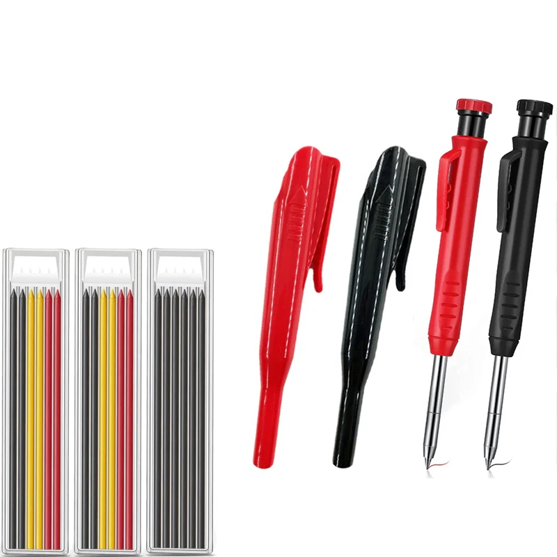 +holder+pen Refill Deep Hole Mechanical Marker Stand Pocket Clip Pencil Holder Tool Woodworker