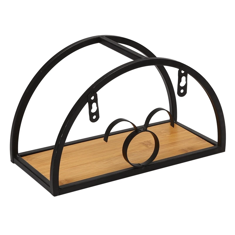 

Wooden Iron Wall Shelf Wall Mounted Storage Rack Organization For Kitchen Bedroom Decor Kid Room Wall Decoration Holder
