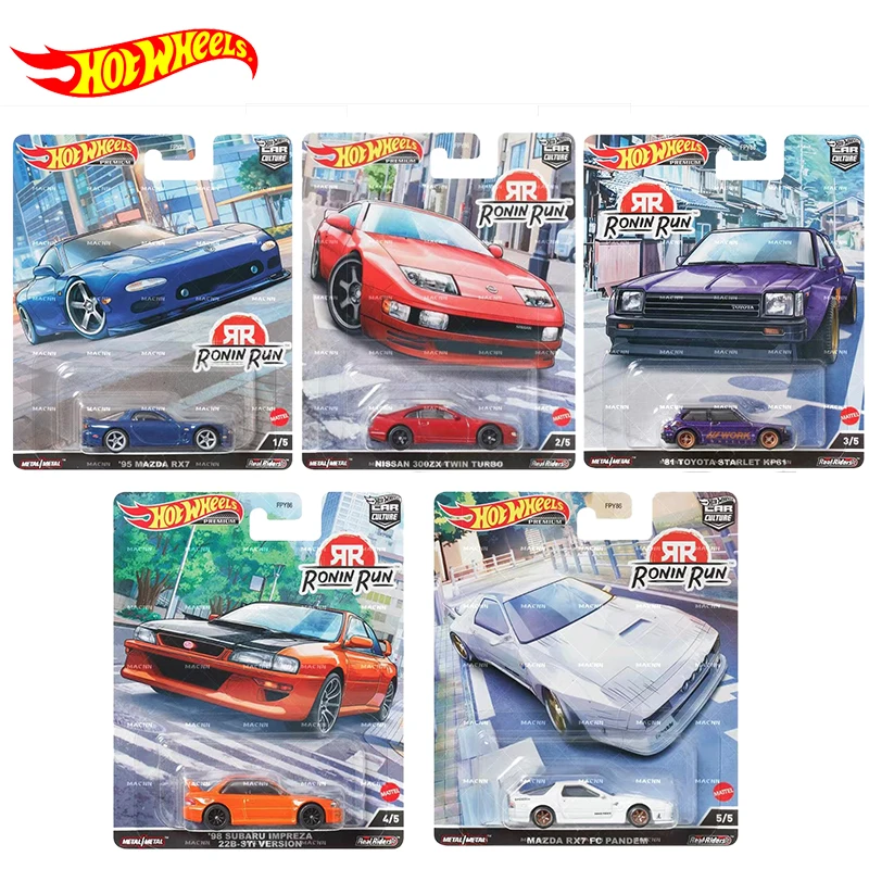 Оригинальный автомобиль Hot Wheels Premium Car Culture Roin Run литая под давлением 1:64 машина Mazda RX7 Pandem Subaru детские игрушки для мальчиков подарок для детей