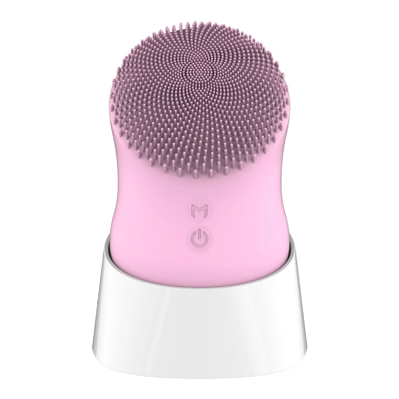 

Silicone Electric Face Cleansing Brush 6 Vibrating Modes Rechargeable Deep Facial Cleanser Brush Skin Care