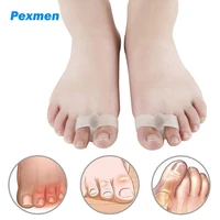 pexmen 2pcsbag gel bunion corrector big toe separator for hallux valgus bunionette calluses blister and overlapping hammer toe