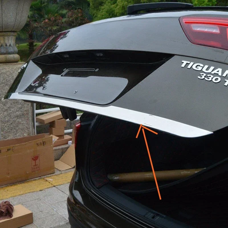 Крышка багажника автомобиля для VW Volkswagen Tiguan защита двери накладка из нержавеющей
