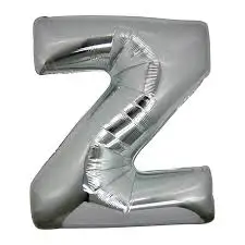 

Шар из фольги Z Letter серебристого цвета, 40 дюймов, эргономичный дизайн, практичные товары