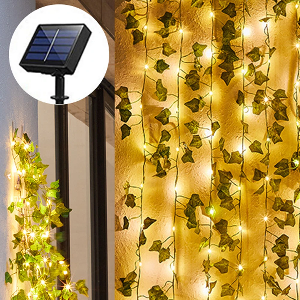 

Гирлянда со светодиодной подсветильник кой в виде кленовых листьев