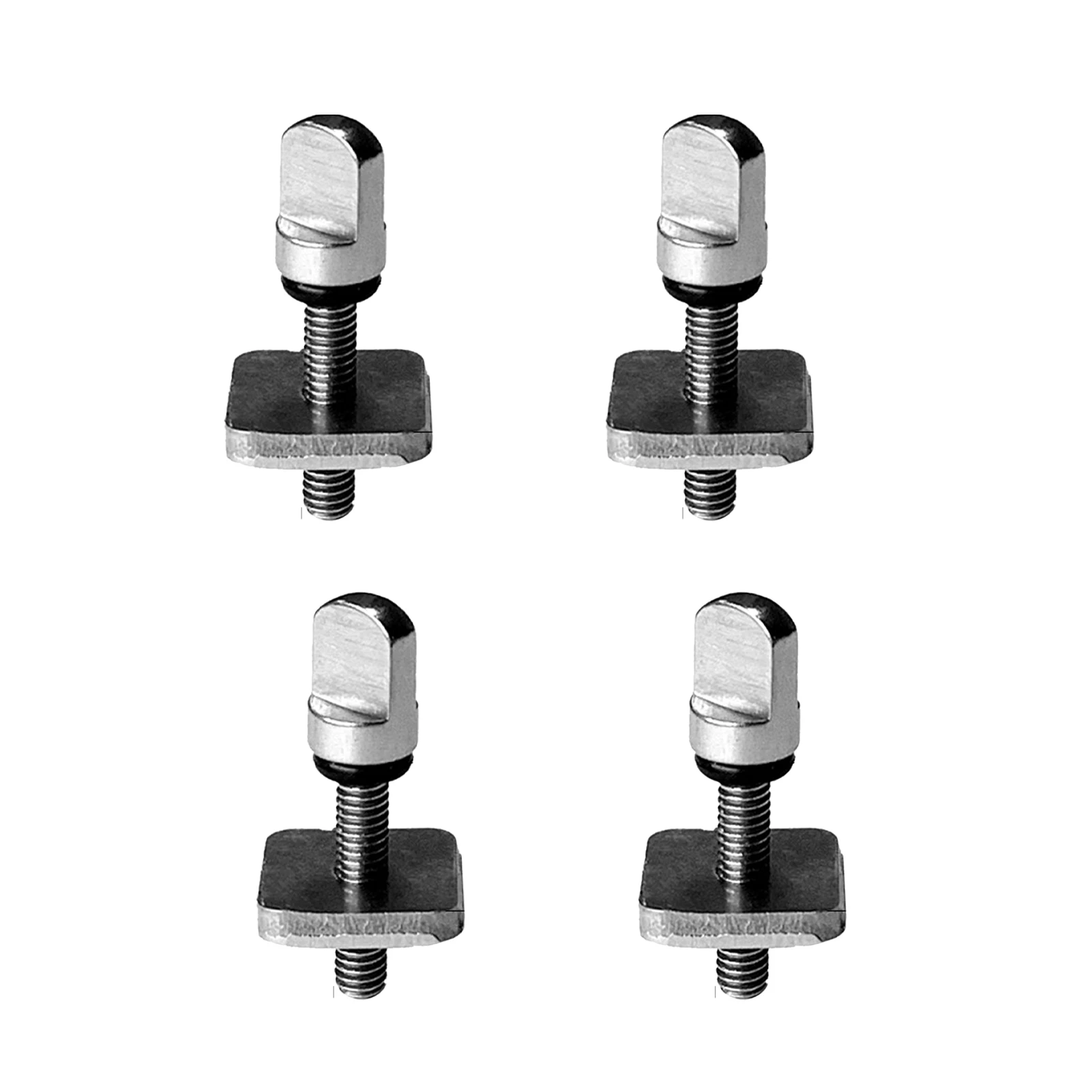 

4pcs/pack Surfboards Fin Screw Inflatable SUP Paddle Board Easy Install Universal Tail Stainless Steel With Plate Surfing Flat