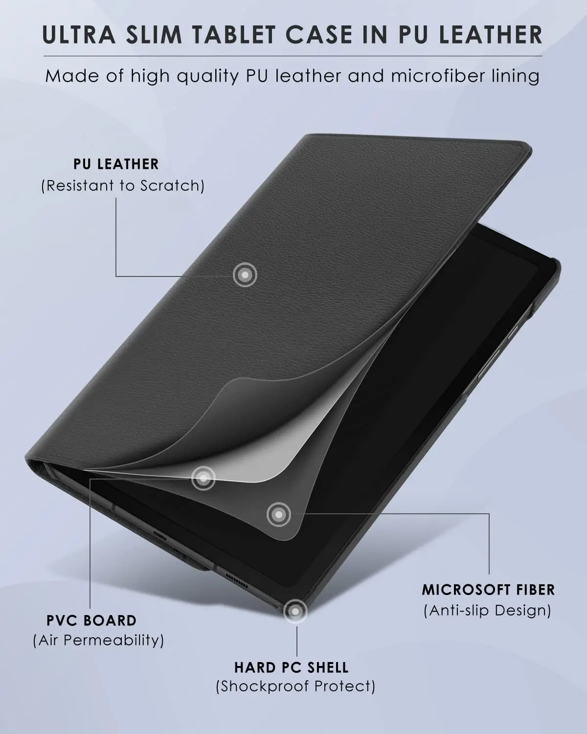 Чехол для Lenovo Xiaoxin Pad 2022 10,6 дюйма, чехол из искусственной кожи с функцией сна и пробуждения, вращающийся на 360 градусов чехол-подставка Xiaoxin Pad TB128FU (art.: 3920cf7de366f) - 3920cf7de366f