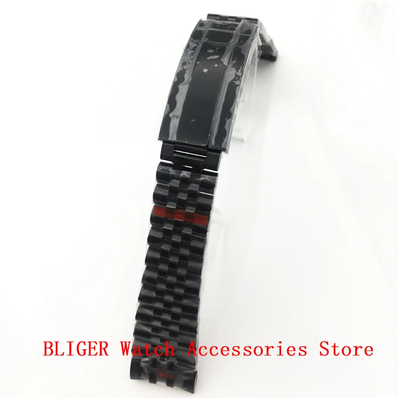 

Bliger face black casual loose strap for men's 40mm Mechanical Watch Sports Watch