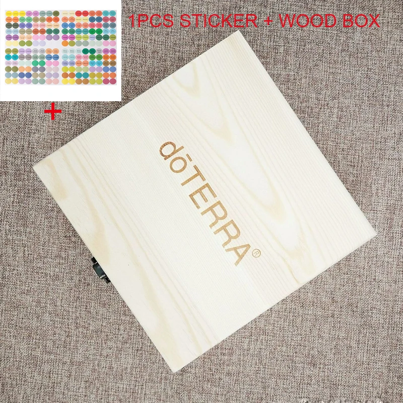 

For doTERRA Wooden Storage Box 25 Slots Carry Organizer Essential Oil Bottles Aromatherapy Container Storage Box Case