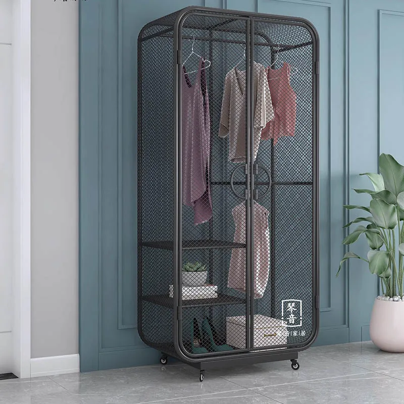 Роскошные скандинавские Шкафы для комнаты полка одежды мобильные шкафы спальни