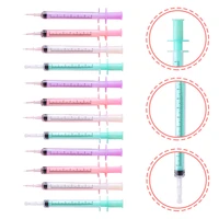 12pcs ballpoint pens smooth black ink multi color ballpoint pens for nurse children