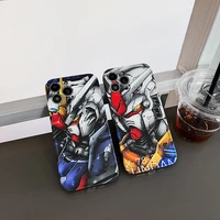 mobile suit gundam phone case for iphone 11 12 13 pro max x xs xr 7 8 plus shockproof silicone protector cover