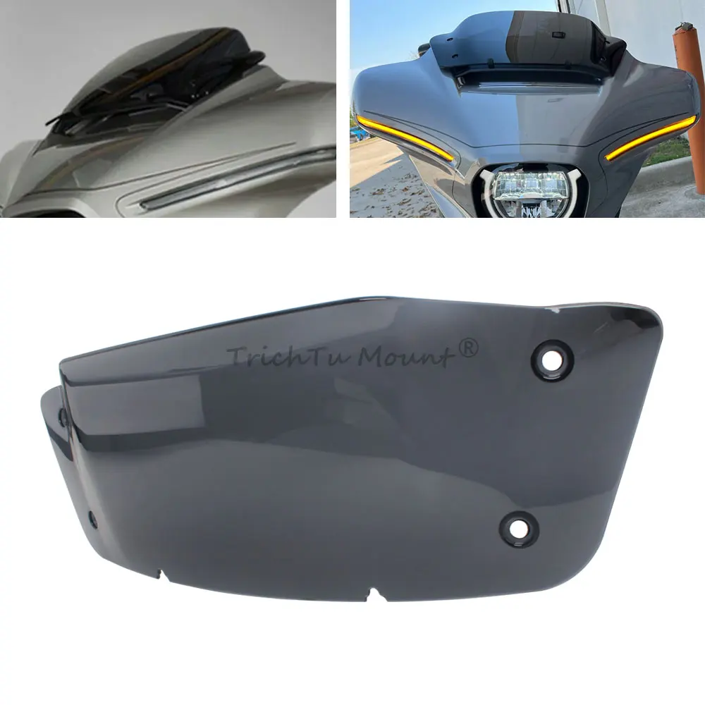Переднее прозрачное ветровое стекло 7 дюймов для Harley CVO Street Glide FLHXSE 2023 FLHX 2024