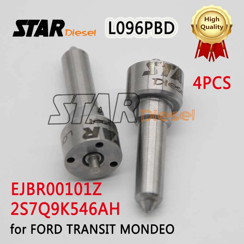 

Форсунка дизельная STAR для FORD TRANSIT MONDEO Euro 3 EJBR00101Z 2S7Q9K546AH L096PBD L096PBC L096PRD, 4 шт.