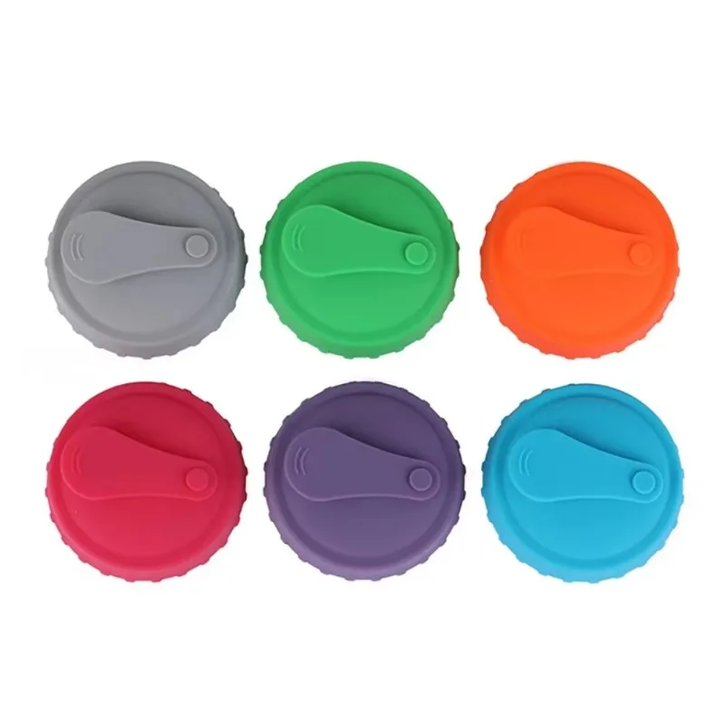 6pcs Coke soda juice drinks filling cans with silicone lids beer can suitable for standard