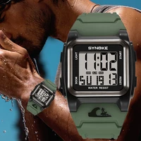 synoke sports watch men military big dial digital watch multi function alarm clock waterproof watches for men relogio masculino
